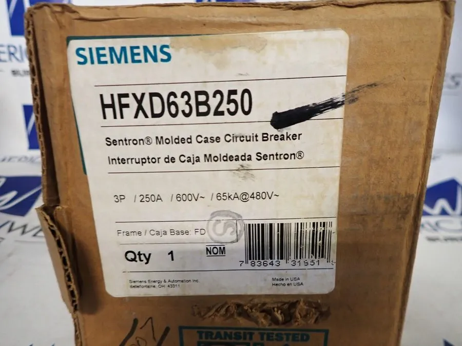Автоматический выключатель SIEMENS HFXD63B250 250 amp 3P HFXD Circuit Breaker
