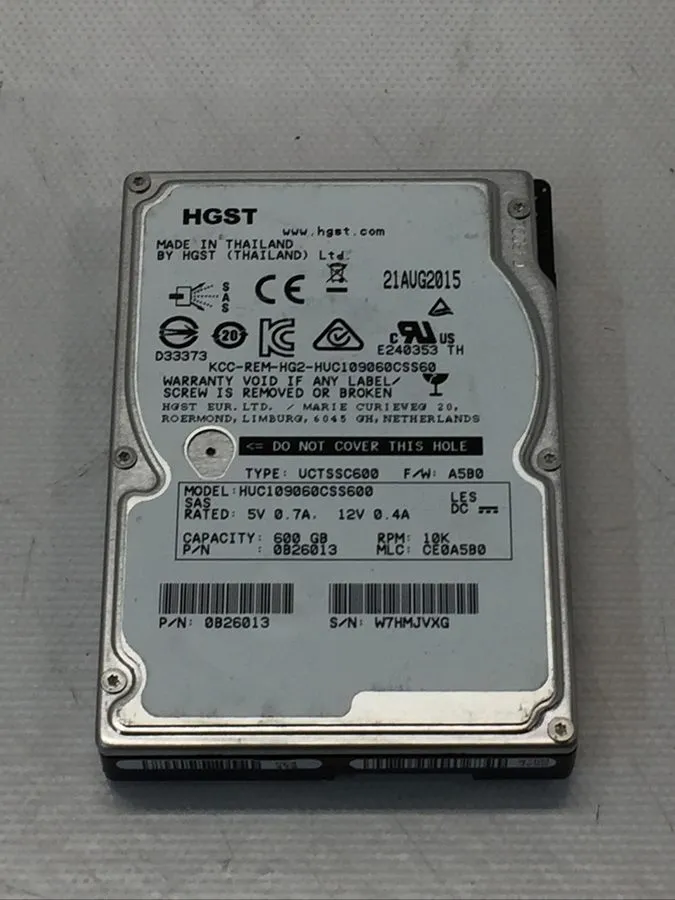 Жёсткий диск Hitachi HUC109060CSS600 600GB 10k 6Gbps 2.5" SAS Hard Disk Drive HD