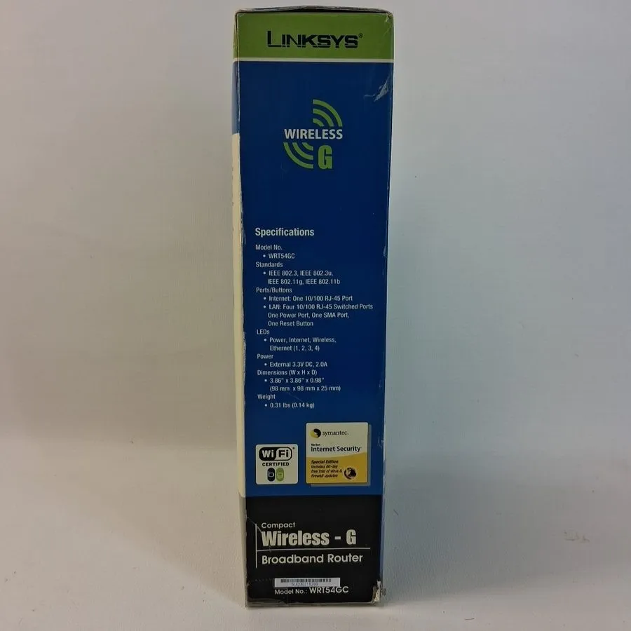 Маршрутизатор Linksys WRT54GC 54 Mbps 4-Port 10/100 Wireless G Router