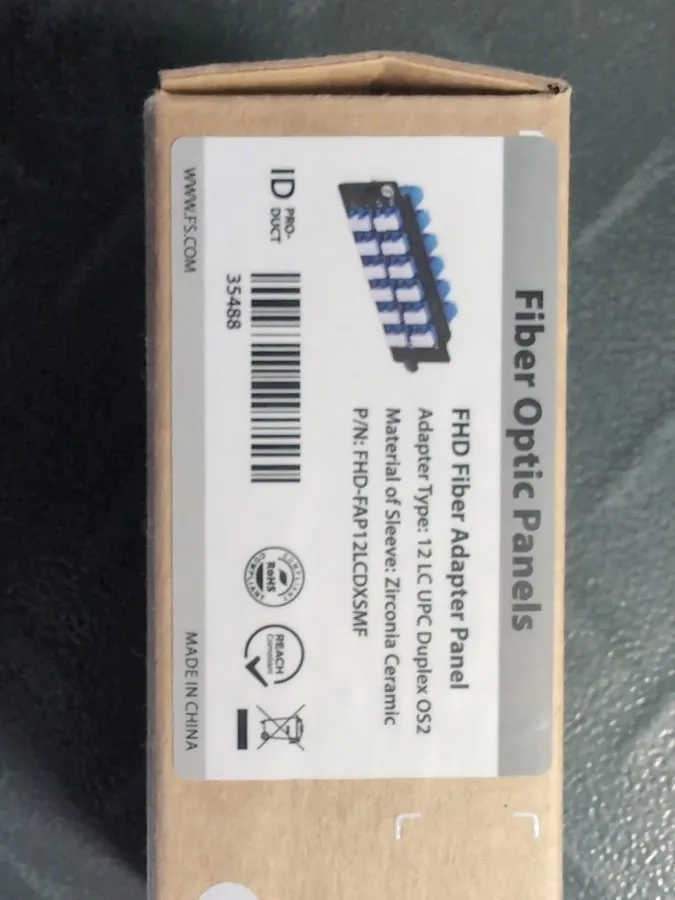 Оптический модуль FS FHD Fiber Adapter Panel 12 LC UPC Duplex OS2 Zirconia FHD-F