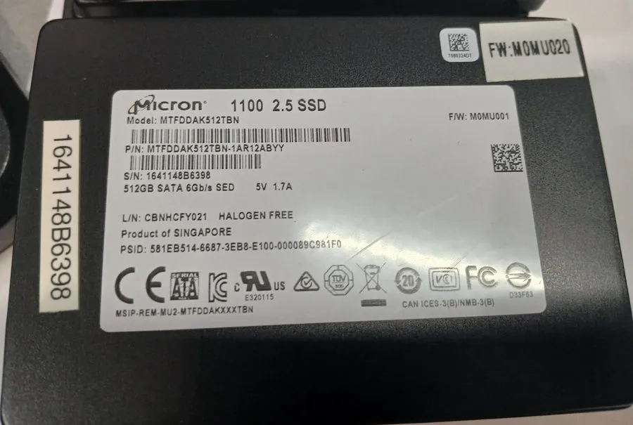 SSD-накопитель Micron MTFDDAK512TBN 2.5 inch SATA SSD 512GB Japan