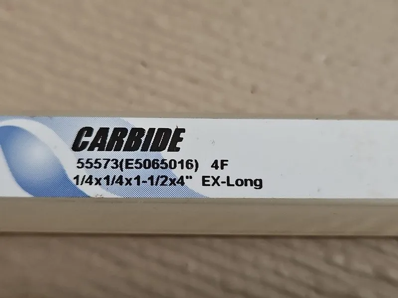 Режущий инструмент Carbide4 Flutes CENTER CUTTI End Mill, 1/4" DiA., 1.5 LOC 4"  — фото лота 1