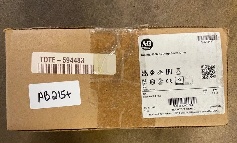 Сервопривод Allen Bradley 2198-H008-ERS2 Ser A Kinetix 5500 6.3 Amp Servo Drive