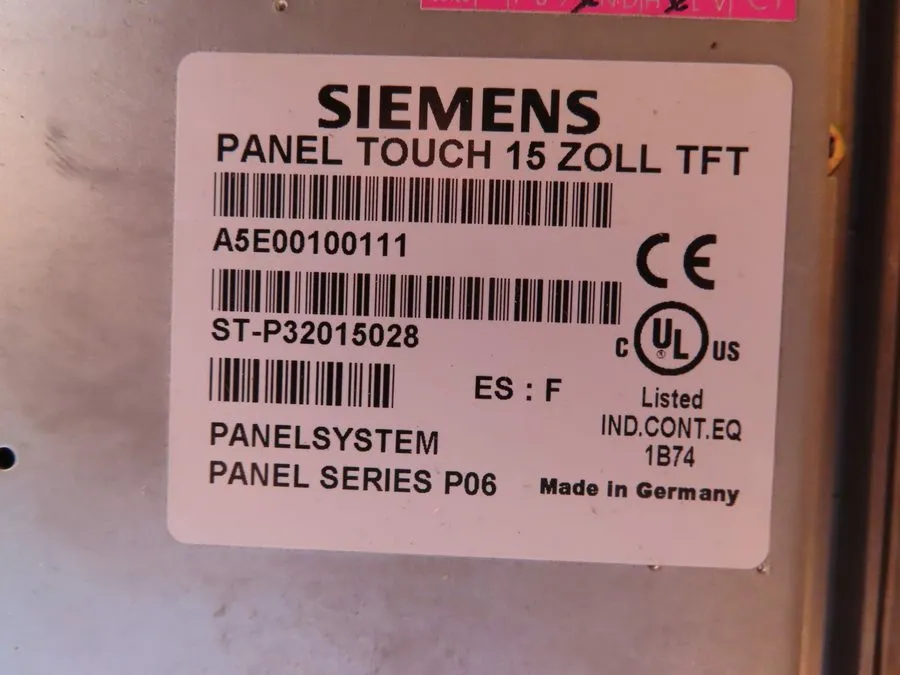 Промышленный компьютер Siemens SIMATIC Panel PC Touch Panel System 15" TFT V:A A