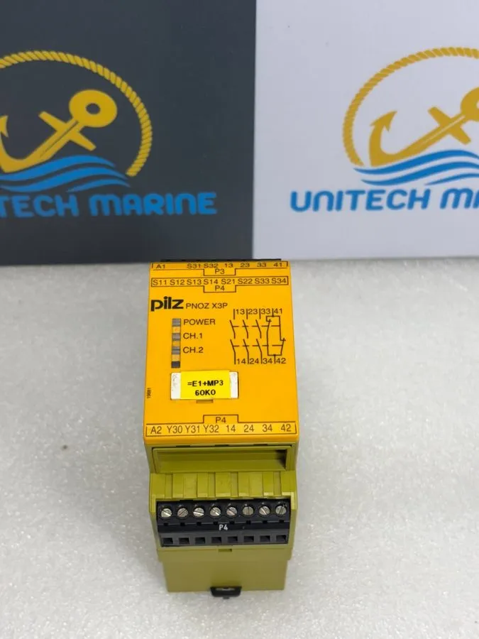 Реле безопасности PILZ PNOZ X3P 24VDC 3n/o 1n/c SAFETY RELAY