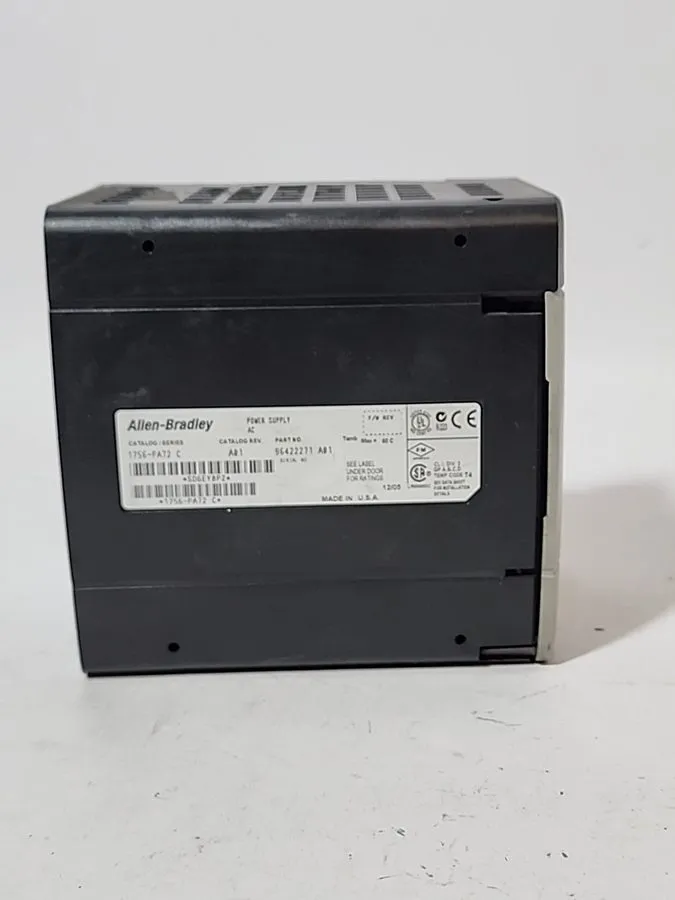 ПЛК Allen Bradley 1756-PA72 C ControlLogix Rack Chassis Power Supply AC PLC 25W