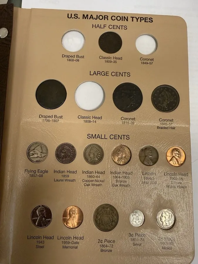 Лабораторный прибор Dansco US Type Coin Album 1800-date #7070 Almost Complete — фото лота 1