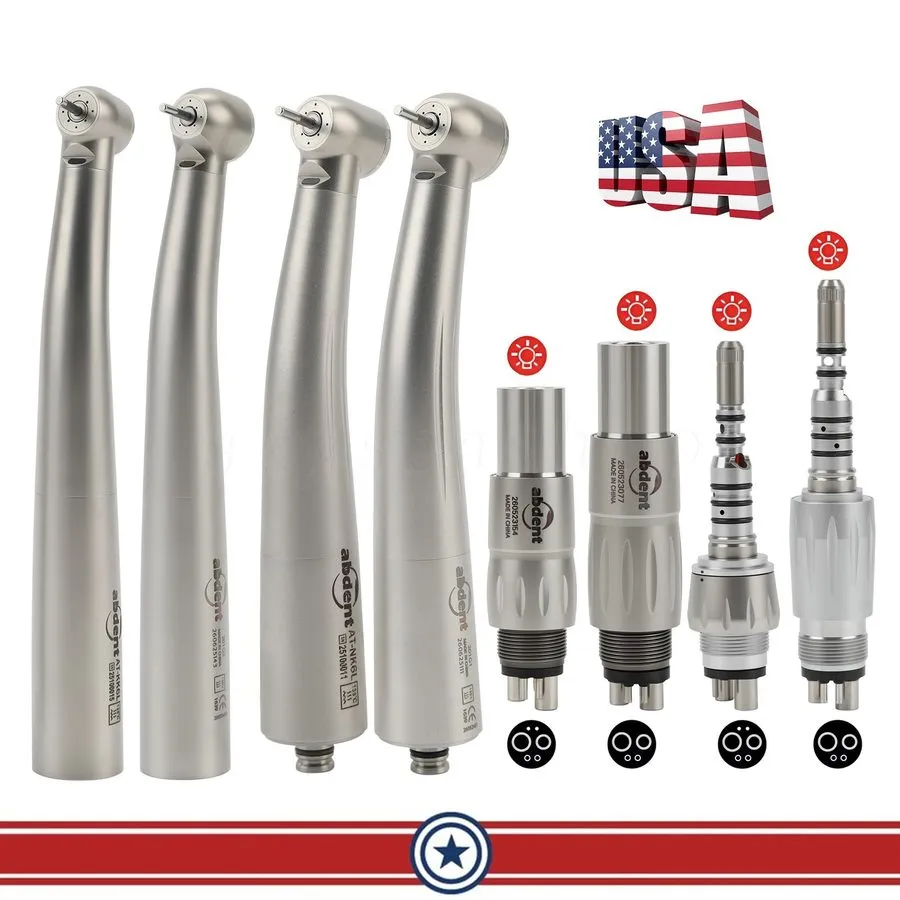 Стоматологический наконечник Abdent Dental LED Fiber Optic Handpiece Ceramic 4 S