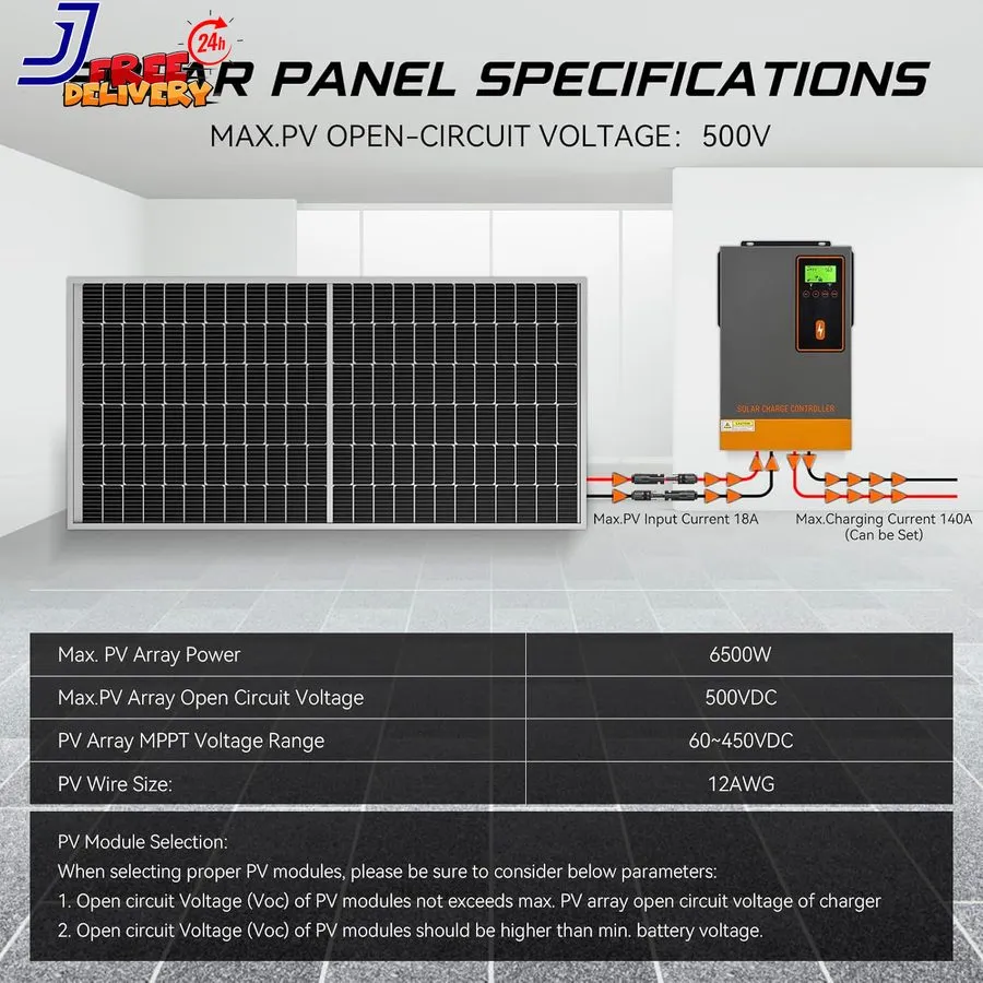 Аккумулятор 48V 140A MPPT Solar Charge Controller 140Amp Solar Regulator Max.Pv  — фото лота 1