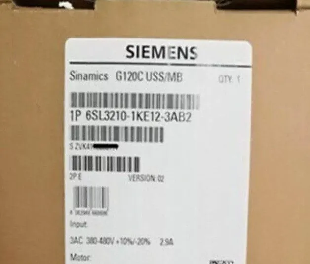 Частотный преобразователь Siemens 6SL3210-1KE12-3AB2 SINAMICS G120C VFD 0.75kW 3