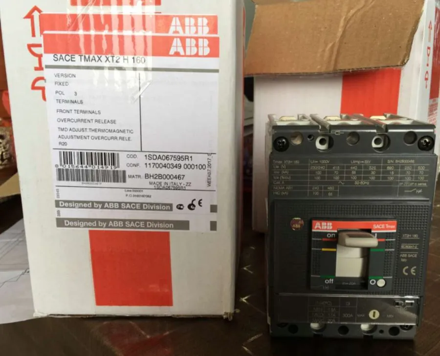 Автоматический выключатель ABB XT2H160 TMA80/800 FF 3P 80A ABB Tmax Molded Case