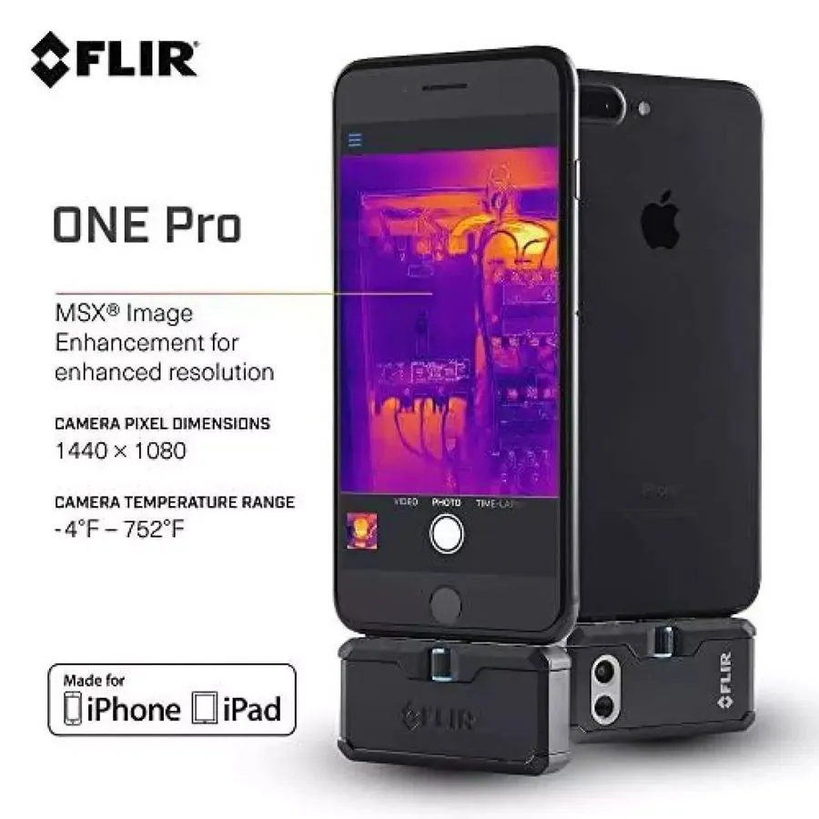 Оптико-электронная система FLIR Pro 19200 pixels для iPhone,iPad infrared thermo