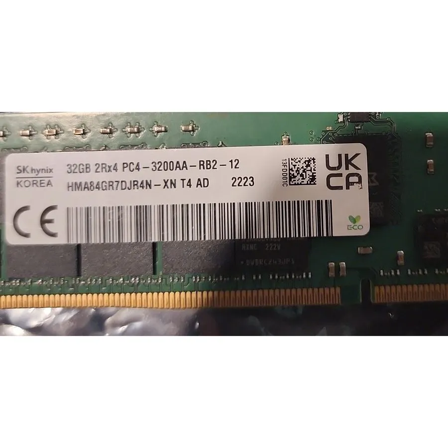 Модуль памяти SK hynix 32GB DDR4-3200 ECC RDIMM 2Rx4 PC4-25600 RAM HMA84GR7DJR4N