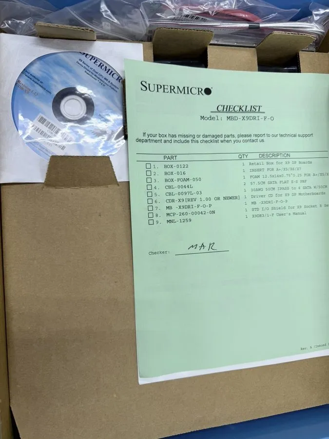 Материнская плата Supermicro X9DR7-LN4F-O LGA2011 Dual CPU Motherboard — фото лота 1