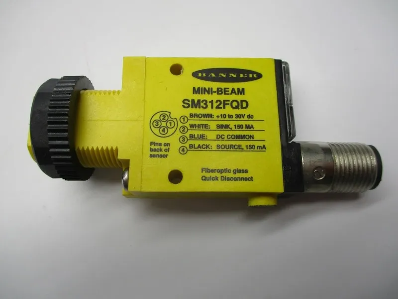 Фотоэлектрический датчик BANNER SM312FQD MINI-BEAM PHOTOELECTRIC SENSOR 10-30VDC