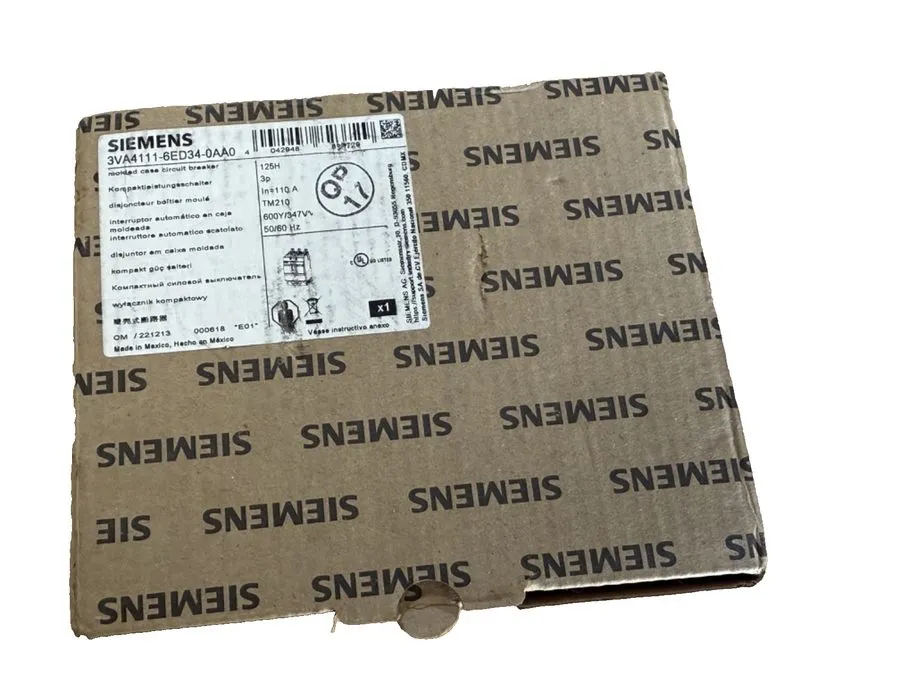 Автоматический выключатель SIEMENS 3VA4111-6ED34-0AA0 ,CIRCUIT BREAKER, 3P/110A 