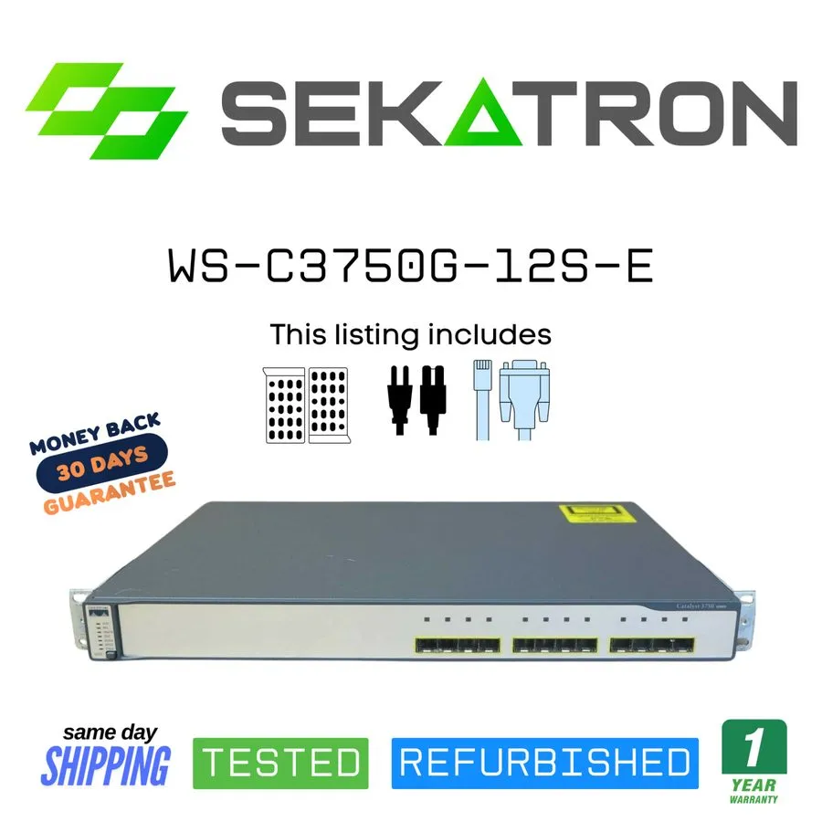 Коммутатор WS-C3750G-12S-E