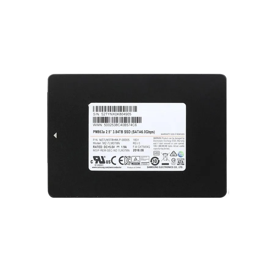 SSD-накопитель Samsung PM863a 3.84TB 2.5" SSD SATA III Hard Drive MZ-7LM3T8N MZ7