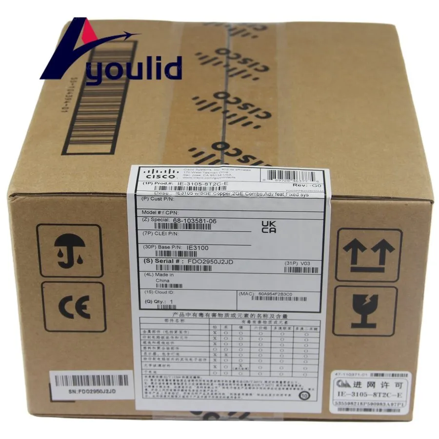 Коммутатор Cisco IE-3105-8T2C-E Switch Managed Network Essentials