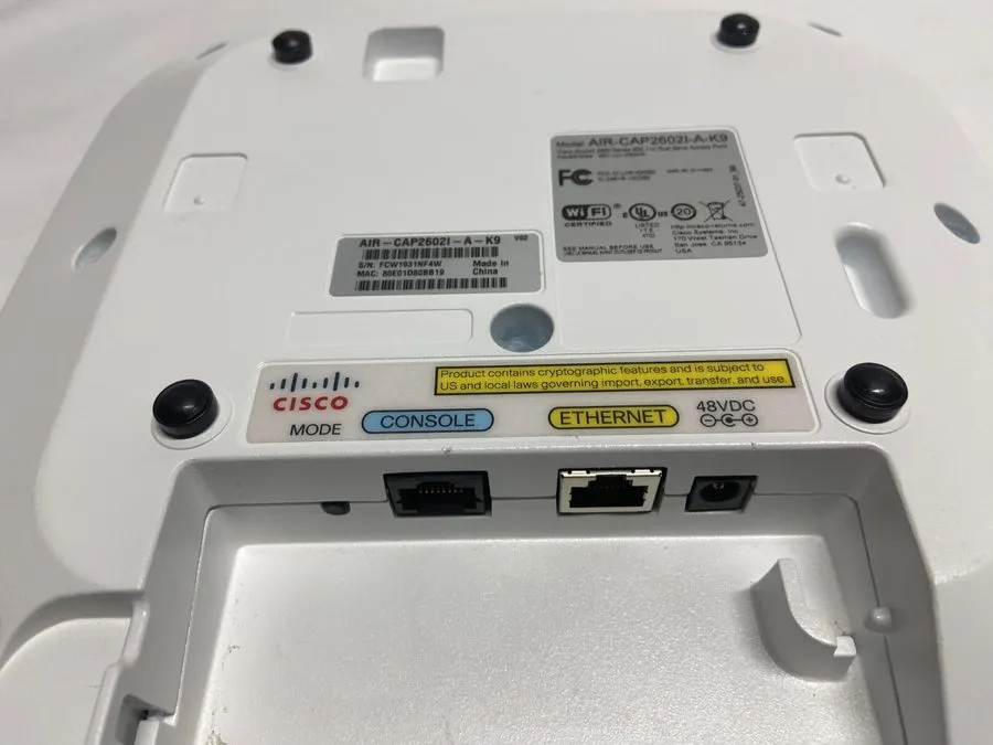 Точка доступа Wi-Fi Cisco AIR-CAP2602I-A-K9 802.11n Wi-Fi Access Point Hotspot 4 — фото лота 2