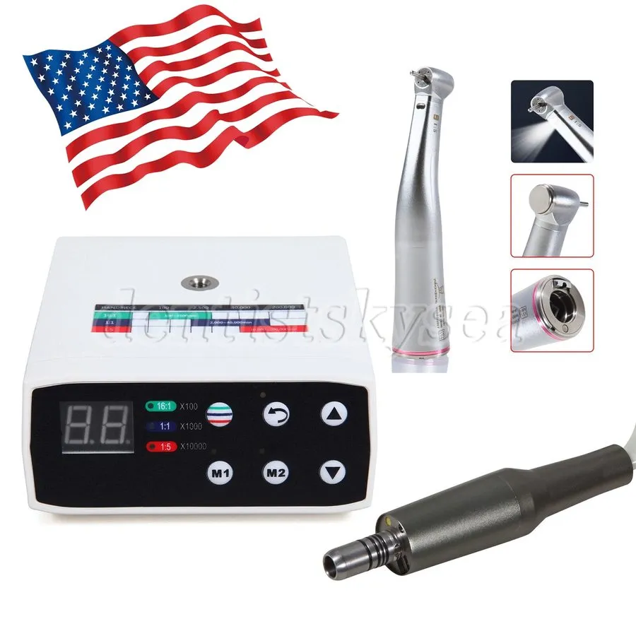 Стоматологический наконечник Dental Electric Brushless LED Micro Motor15 Increas