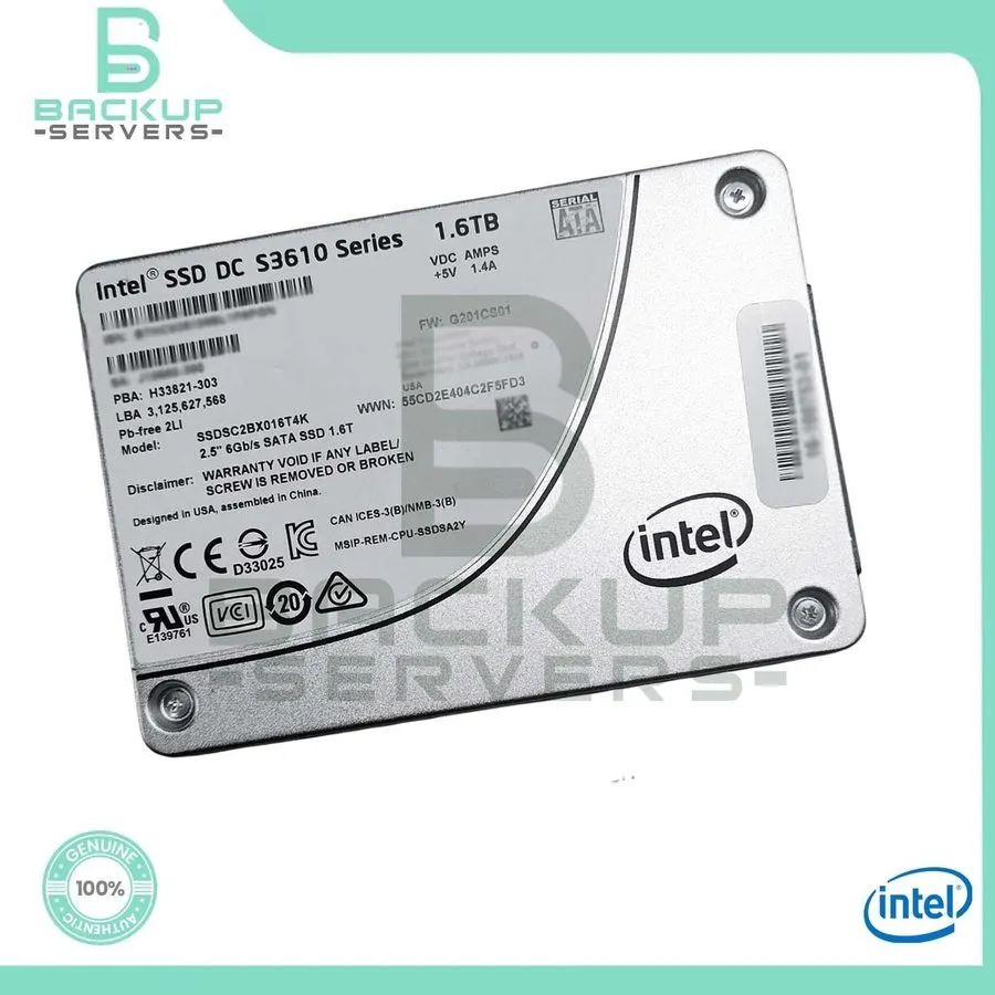 SSD-накопитель Intel DC S3610 Series 1.6TB SATA 6Gb/s 2.5in Internal SSD SSDSC2B