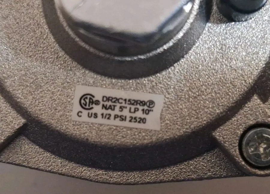 Трубопроводная арматура LG Range Stove Gas Pressure Regulator LNG DR2C152R9