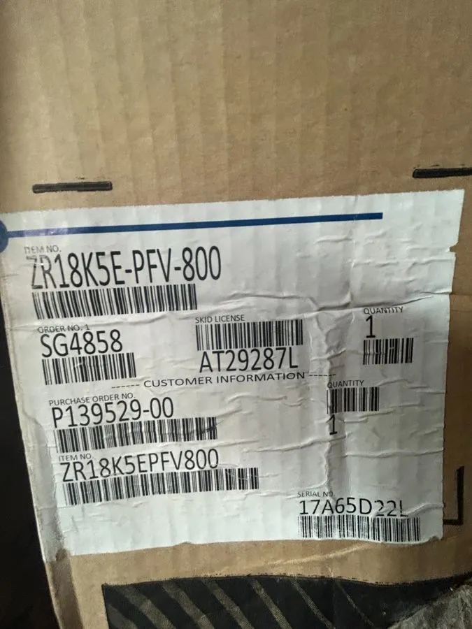 Компрессор COPELAND ZR18K5E-PFV-800 Air Conditioner Compressor, 23400 BtuH 20HM5