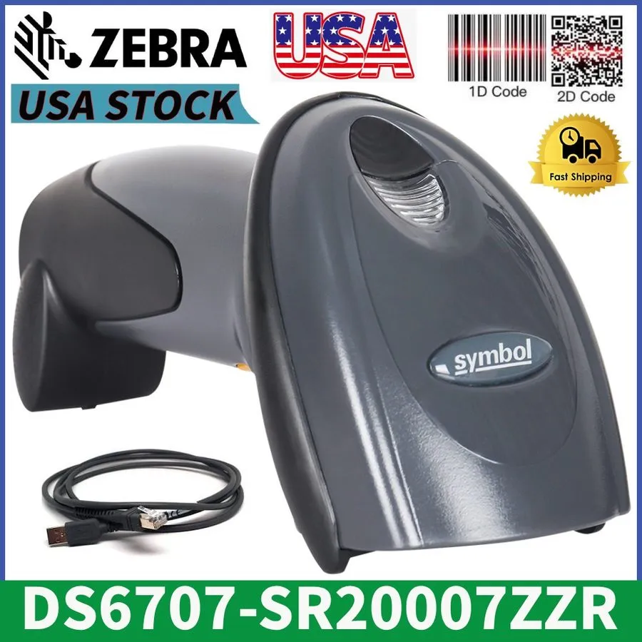 Сканер штрих-кода Symbol Zebra Motorola DS6707-SR20007ZZR Barcode Scanner 2D QR 