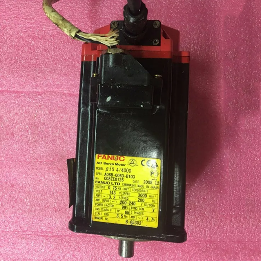 Серводвигатель FANUC / A06B-0063-B103 / AC SERVO MOTOR, 0.75KW