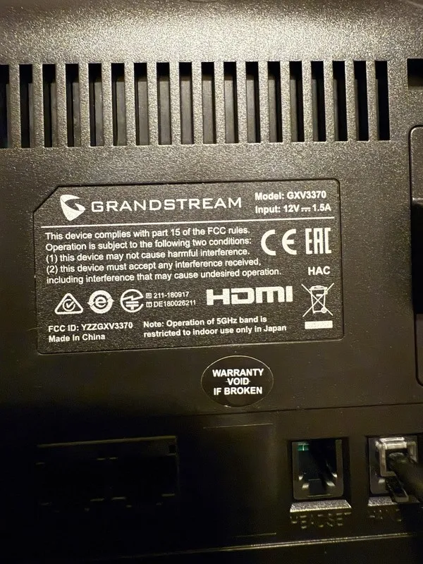 IP-телефон GS-GXV3370 IP Video Phone with Android 6.x by Grandstream