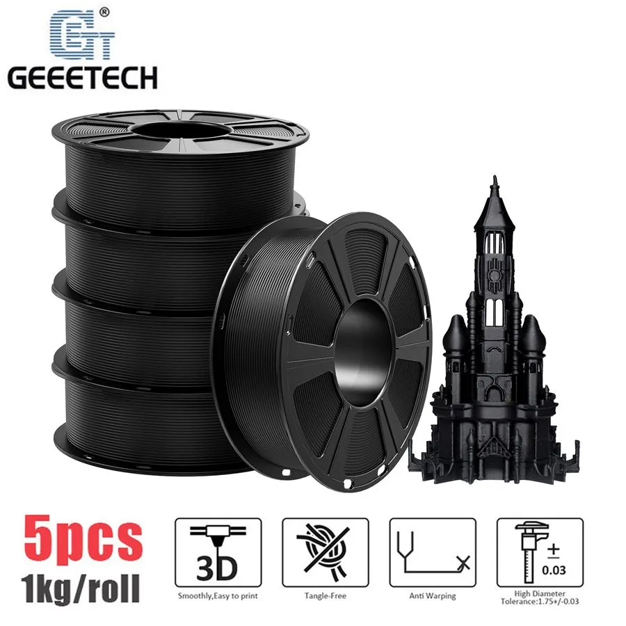 3D-принтер GEEETECH 3D Printer Filament PLA/ABS+/PETG/TPU/Resin 1.75mm 1KG/Roll