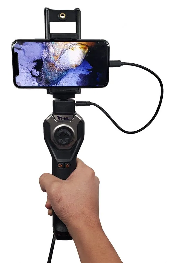 Видеоэндоскоп Vividia CX-6078i Joystick 360 Articulating Borescope Semi-Rigid 6m