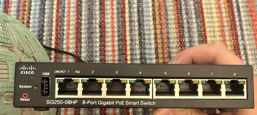 Коммутатор Cisco SG250-08HP Smart Switch 8-Port Gigabit Ethernet Ports with Poe