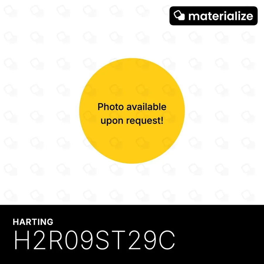Разъём Harting, H2R09ST29C 9-Pin Female D-Sub Connector (PCB Use) — фото лота 1
