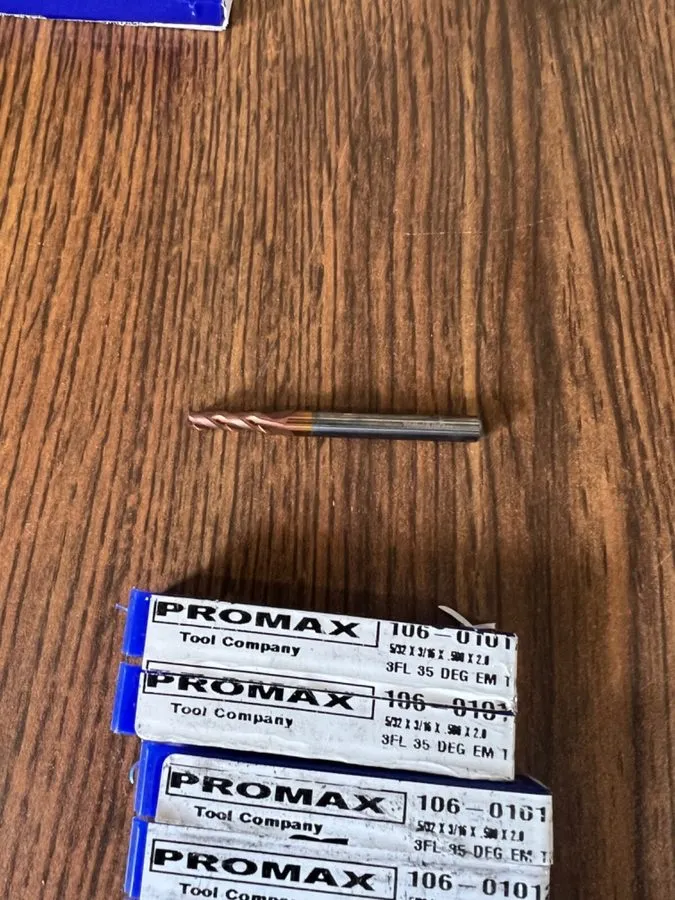 Режущий инструмент Promax 5/32 3Flute Carbide Endmill .010/.015 C.R. sold indivi