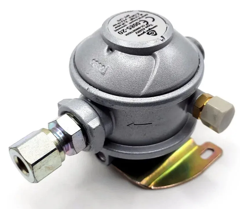 Трубопроводная арматура 30mbar LPG Pressure Regulator Bulkhead 10mm 180°