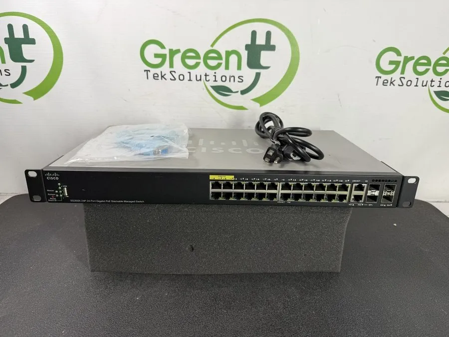 Коммутатор Cisco SG350X-24P-K9 24-Port PoE GigE Layer 3 Stackable Switch
