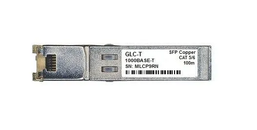 Трансивер Cisco GLC-T compatible 1000BASE-TX SFP-T 10/100/1000 Copper RJ45 100m 