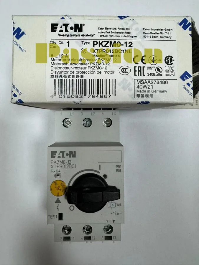 Автоматический выключатель Eaton PKZM0-12 Motor Protection Circuit Breaker XTPR0