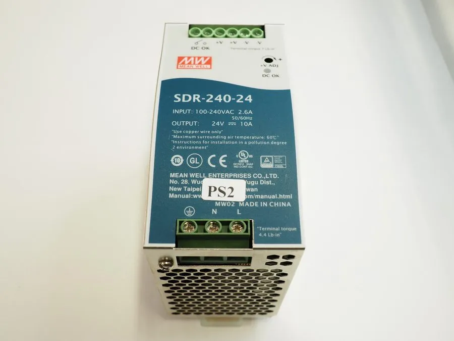 Блок питания MEAN WELL SDR-240-24 AC to DC DIN-Rail Power Supply 240W 24VDC 10A