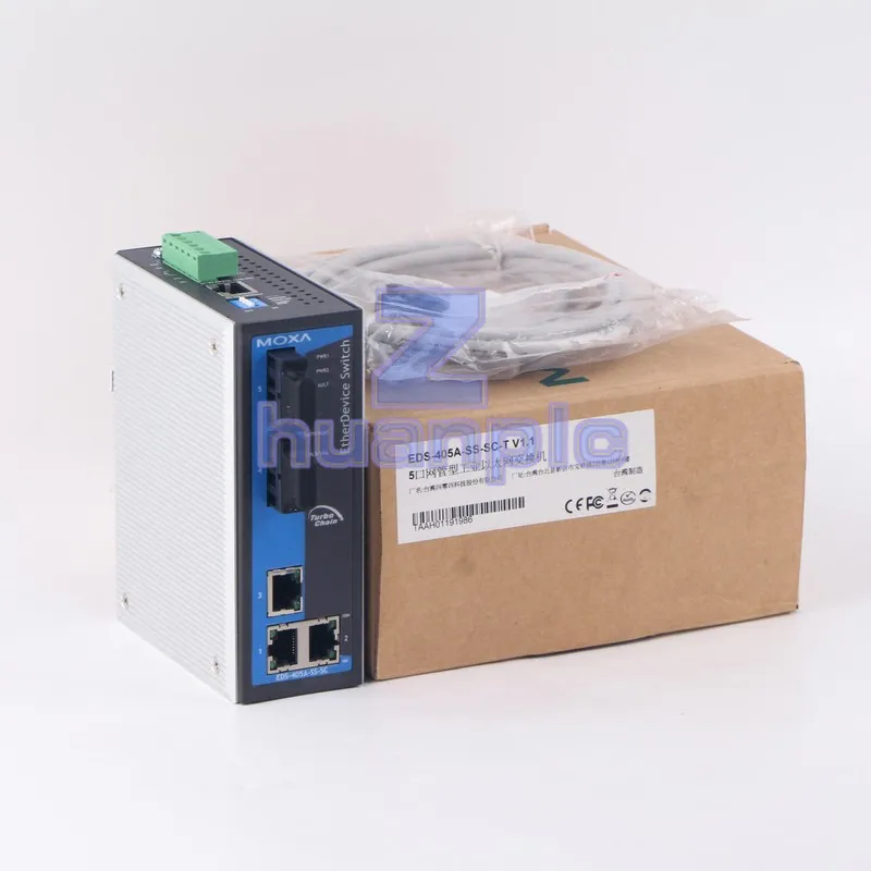 IIoT-устройство Moxa EDS-405A-SS-SC-T 5-Port Industrial Ethernet Switch