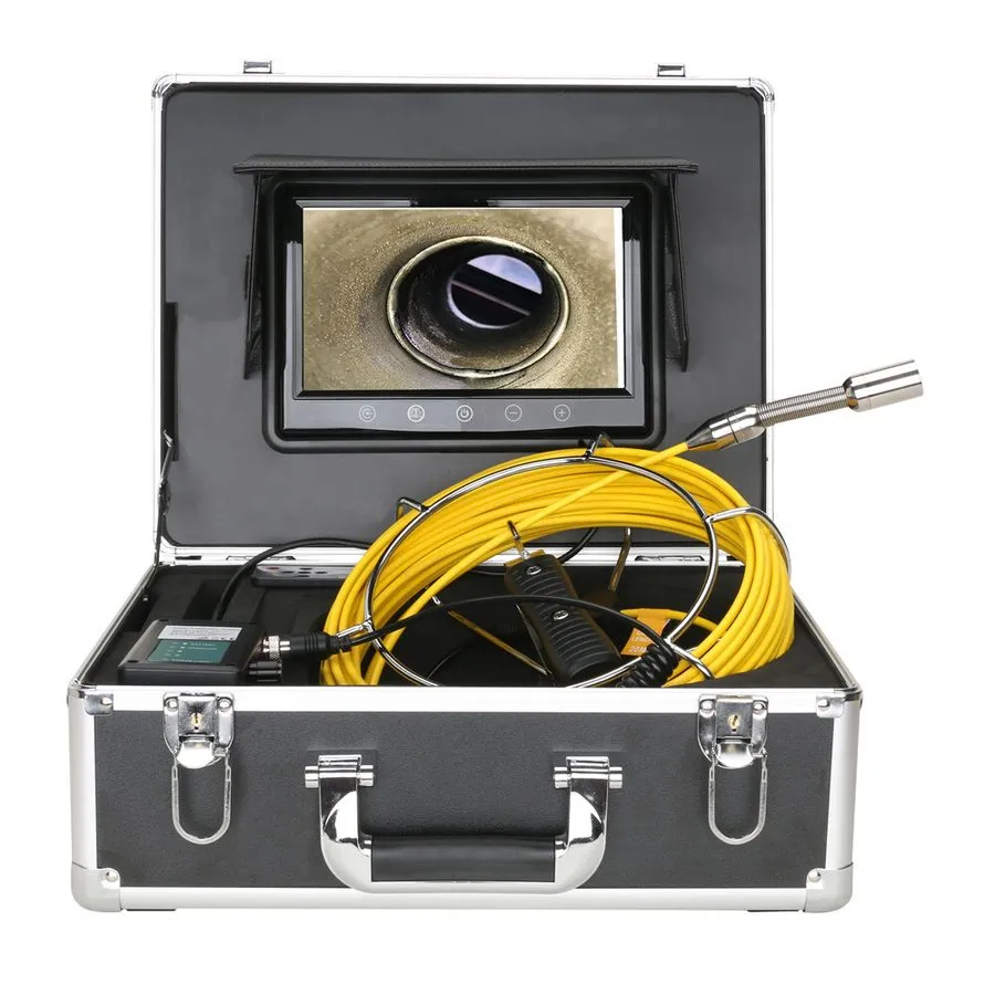 Камера для телеинспекции труб 9" Monitor 40M Pipe Inspection Camera IP68 HD 1000 — фото лота 2