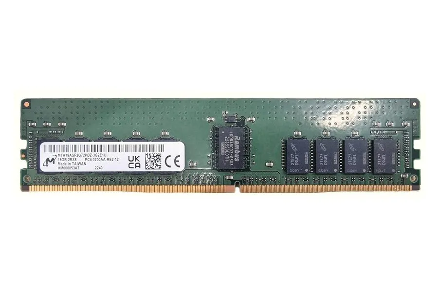 Модуль памяти RAM Micron 16GB 2Rx8 DDR4-3200AA DDR4 RDIMM ECC 3200MHz MTA18ASF2G