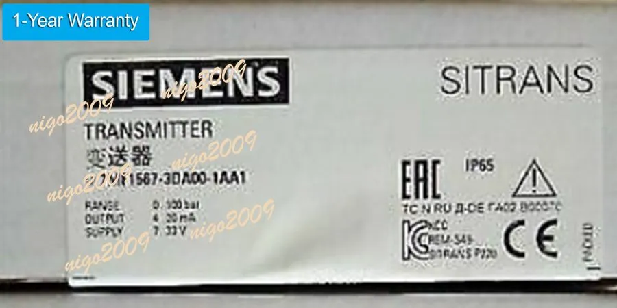 Датчик давления Siemens 7MF1567-3DA00-1AA1 Pressure Transmitter