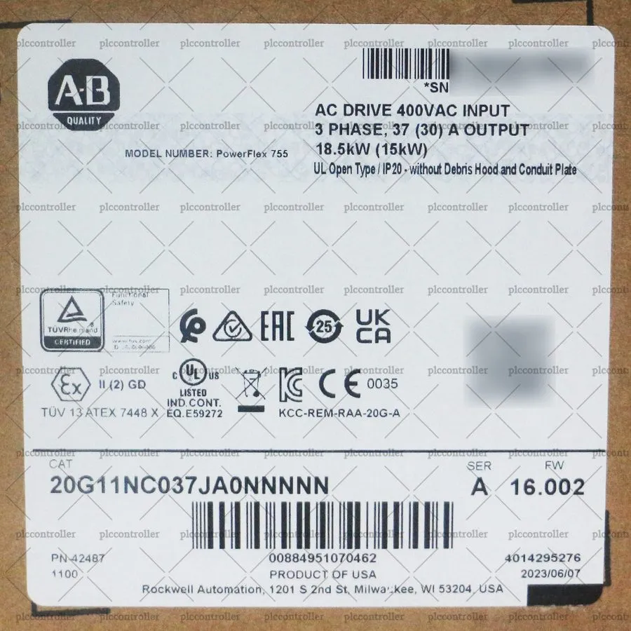 Частотный преобразователь 20G11NC037JA0NNNNN