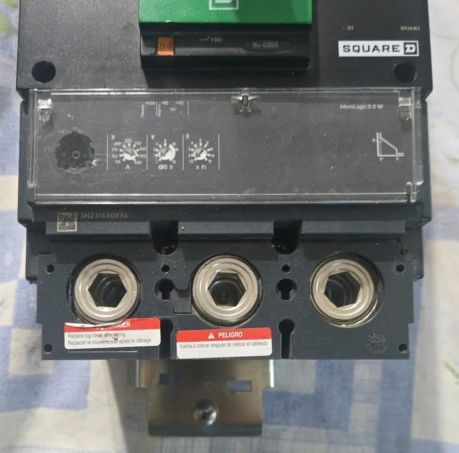 Автоматический выключатель Square D LGA34400WU31X PowerPact I-Line 3P 3PH 400A 4