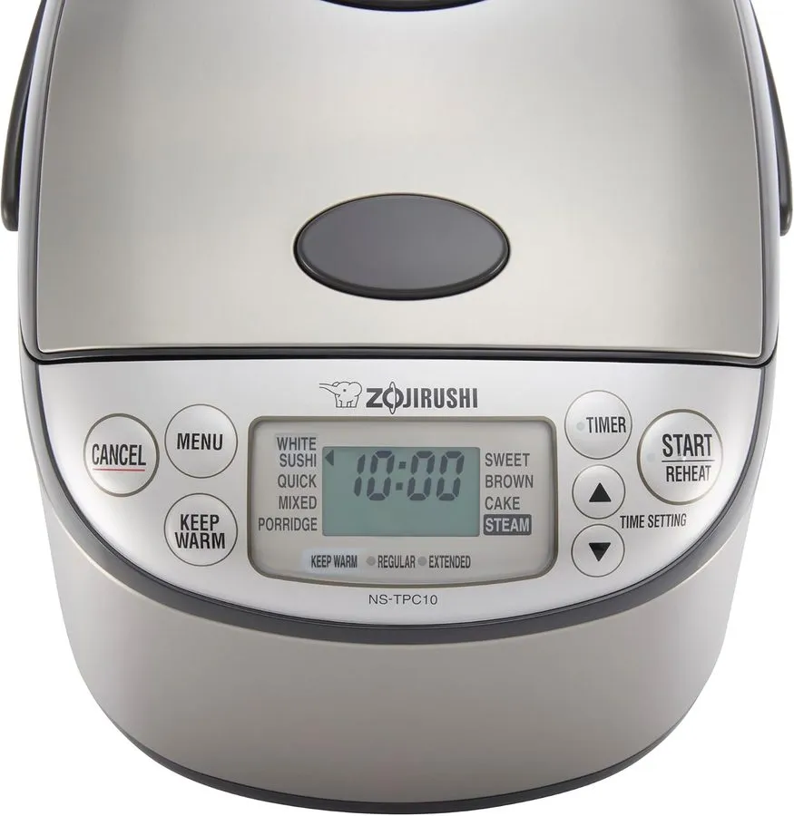 Рисоварка Zojirushi NS-TPC10XT Micom Rice Cooker 5.5-Cup PFAS-Free Stainless Bro