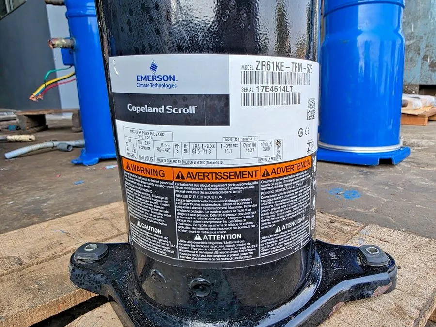 Компрессор COPELAND SCROLL COMPRESSOR ZR61KE-TFM-52E 3PH 50HZ CONDITION — фото лота 2