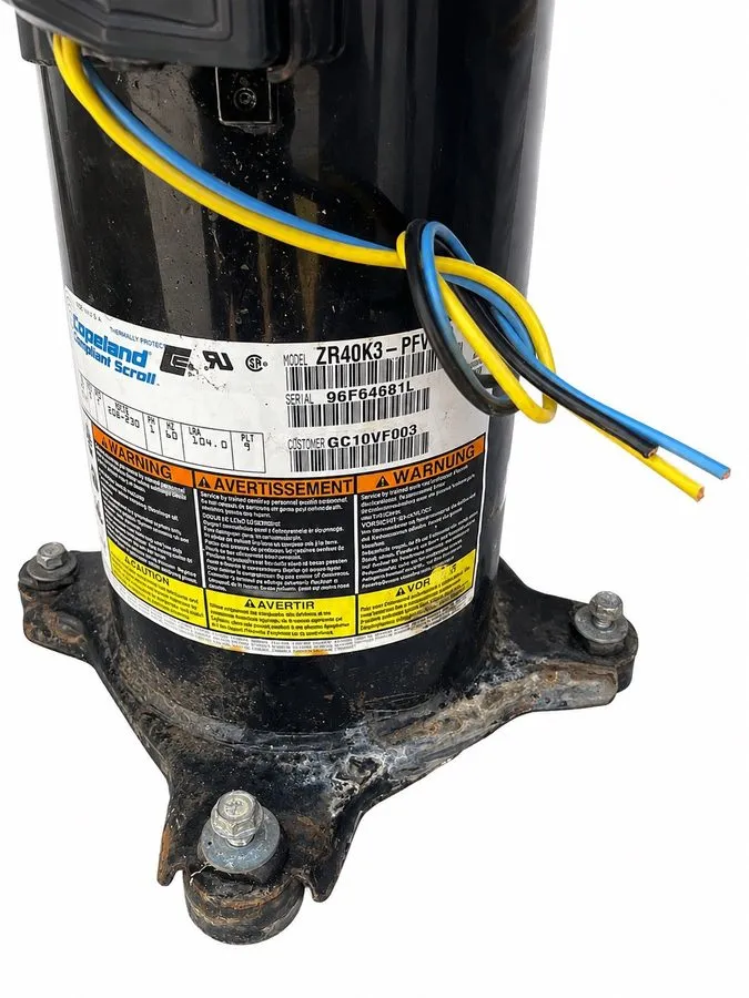 Компрессор ZR40K3-PFV-230 / 3 1/2 Ton copeland scroll R22 compressor (S18PR1T2) — фото лота 1